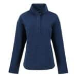 Cutter & Buck Hunts Point Eco Textured Fleece Recycled Womens Snap Pullover - 1