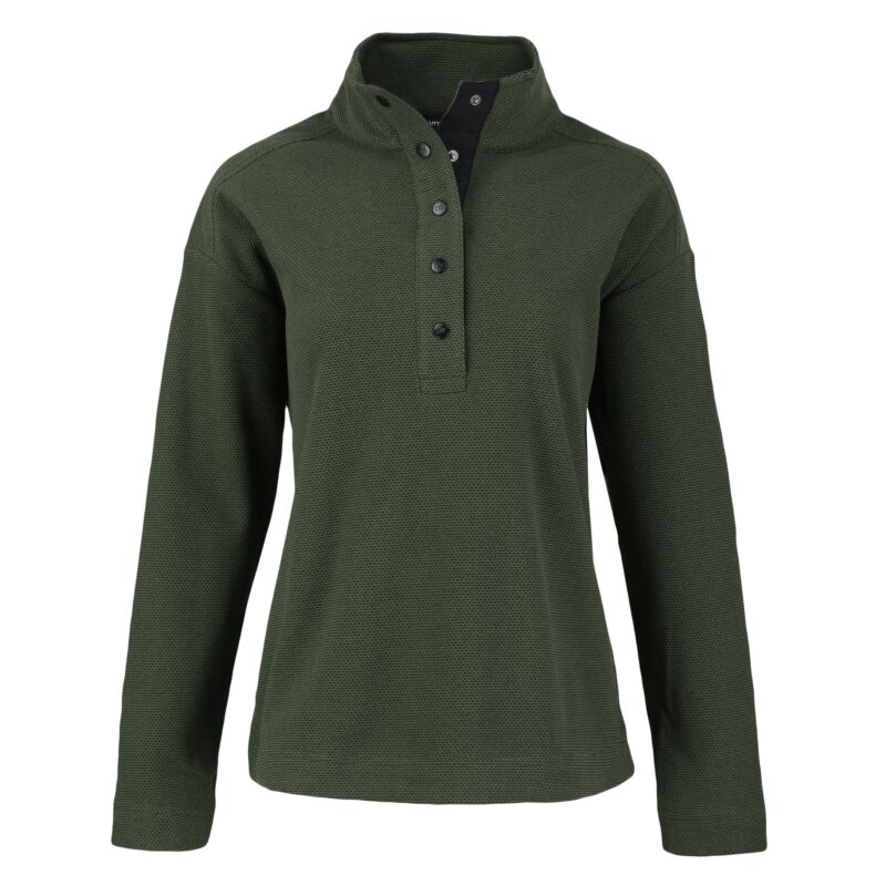 Cutter & Buck Hunts Point Eco Textured Fleece Recycled Womens Snap Pullover - 2