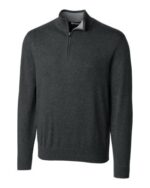 Cutter & Buck Lakemont Tri-Blend Mens Big and Tall Quarter Zip Pullover Sweater - 2