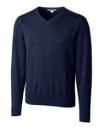 Cutter & Buck Lakemont Tri-Blend Mens Big and Tall V-Neck Pullover Sweater - 4