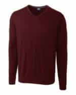 Cutter & Buck Lakemont Tri-Blend Mens Big and Tall V-Neck Pullover Sweater - 9
