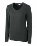 Cutter & Buck Lakemont Tri-Blend Womens V-Neck Pullover Sweater - 1