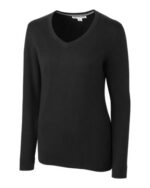 Cutter & Buck Lakemont Tri-Blend Womens V-Neck Pullover Sweater - 3