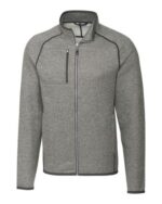 Cutter & Buck Mainsail Sweater-Knit Mens Big and Tall Full Zip Jacket - 1