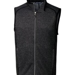 Cutter & Buck Mainsail Sweater-Knit Mens Big and Tall Full Zip Vest