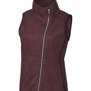 Cutter & Buck Mainsail Sweater Knit Womens Asymmetrical Vest