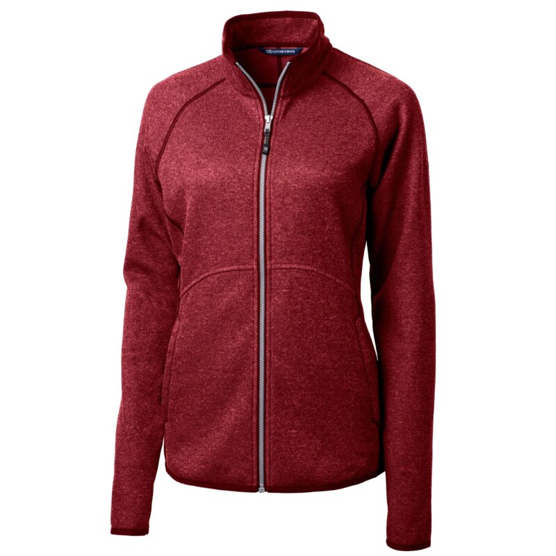 Cutter & Buck Mainsail Sweater-Knit Womens Full Zip Jacket - 1