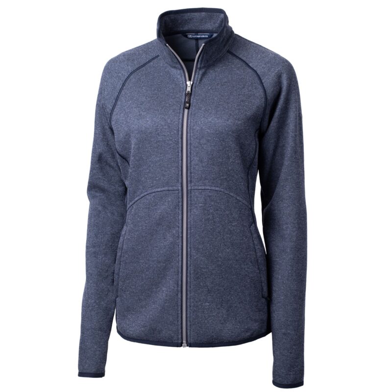 Cutter & Buck Mainsail Sweater-Knit Womens Full Zip Jacket - 2