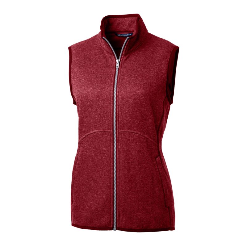 Cutter & Buck Mainsail Sweater Knit Womens Full Zip Vest - 1