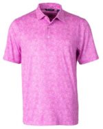 Cutter & Buck Pike Constellation Print Stretch Mens Polo - 4