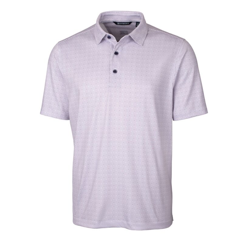 Cutter & Buck Pike Double Dot Print Stretch Mens Big and Tall Polo - 1