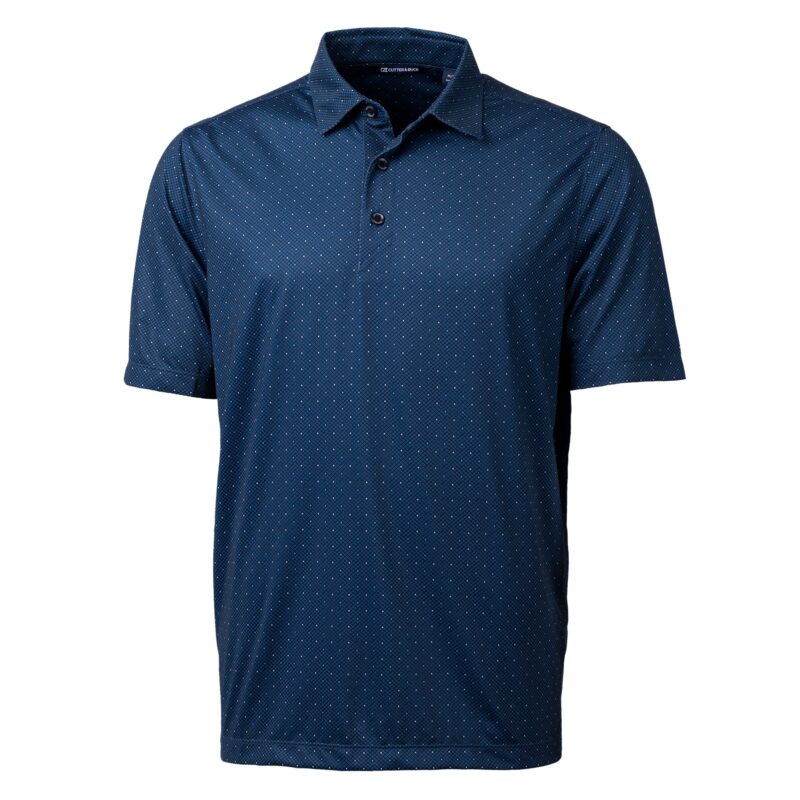 Cutter & Buck Pike Double Dot Print Stretch Mens Big and Tall Polo - 2