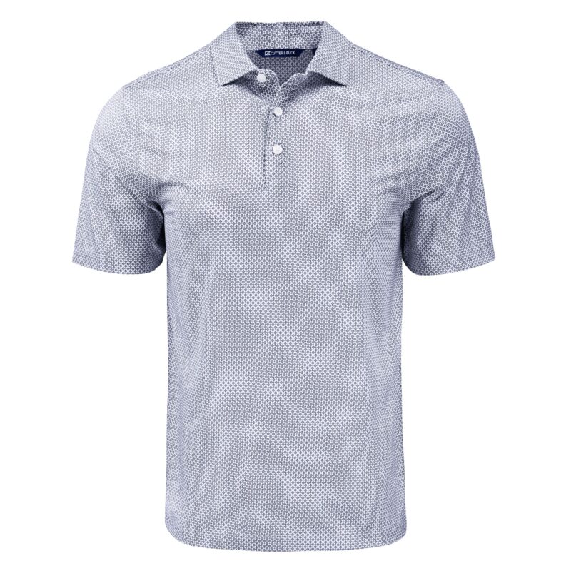 Cutter & Buck Pike Eco Diamond Dot Print Recycled Mens Polo - 1