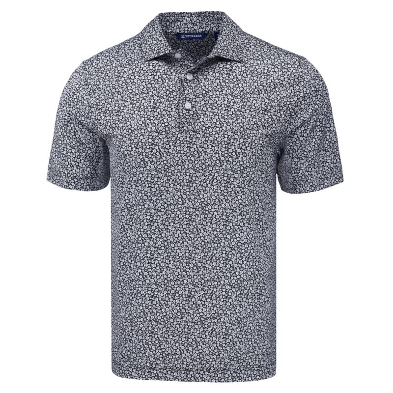 Cutter & Buck Pike Eco Flora Print Recycled Mens Polo - 1