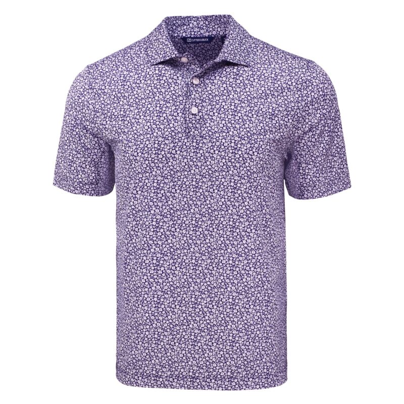 Cutter & Buck Pike Eco Flora Print Recycled Mens Polo - 4