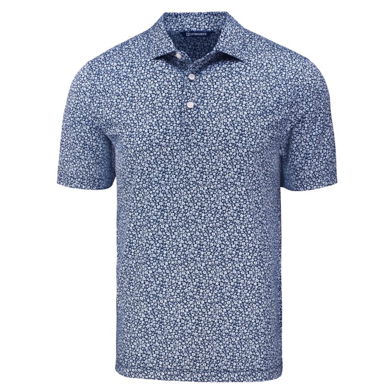 Cutter & Buck Pike Eco Flora Print Recycled Mens Polo - 7