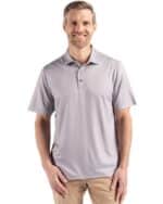 Cutter & Buck Pike Eco Shadow Check Print Recycled Mens Big & Tall Polo