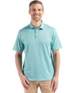 Cutter & Buck Pike Eco Shadow Check Print Recycled Mens Big & Tall Polo - 3