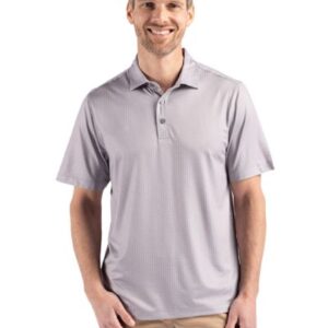 Cutter & Buck Pike Eco Shadow Check Print Recycled Mens Big & Tall Polo
