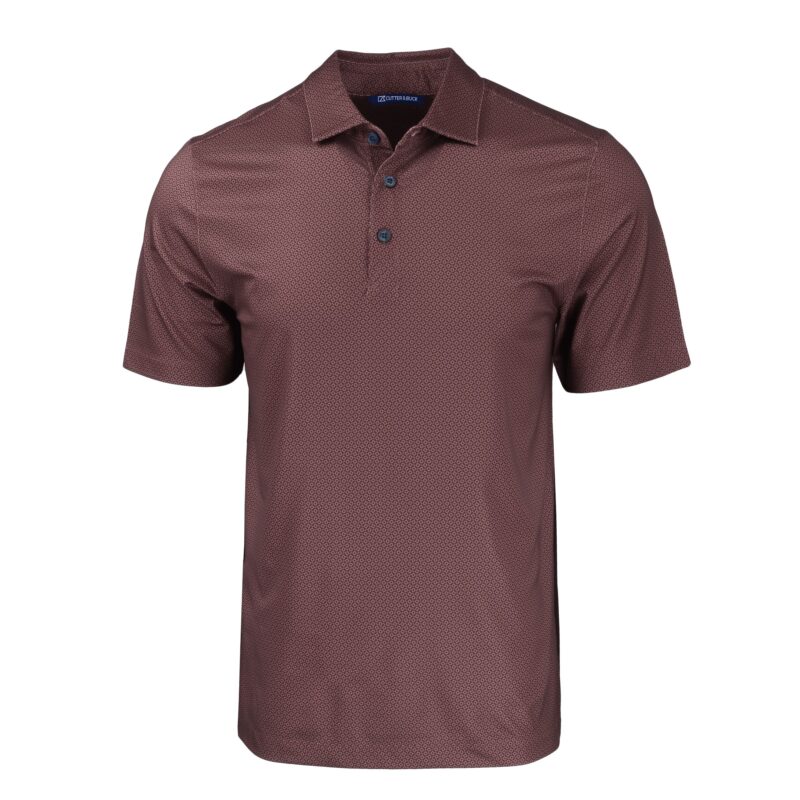 Cutter & Buck Pike Eco Tonal Geo Print Stretch Recycled Mens Polo - 2