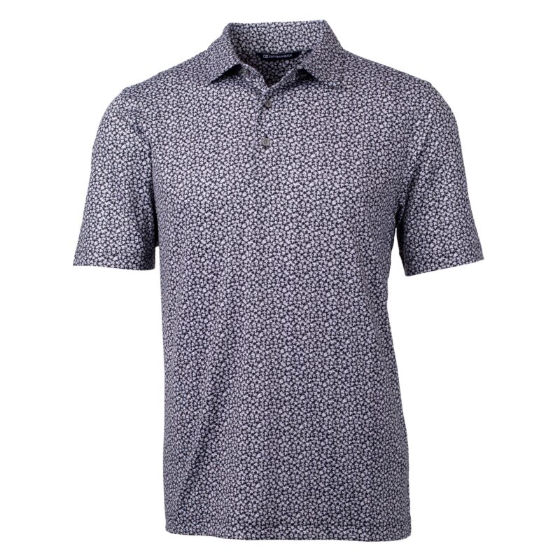 Cutter & Buck Pike Magnolia Print Stretch Men's Polo - 1