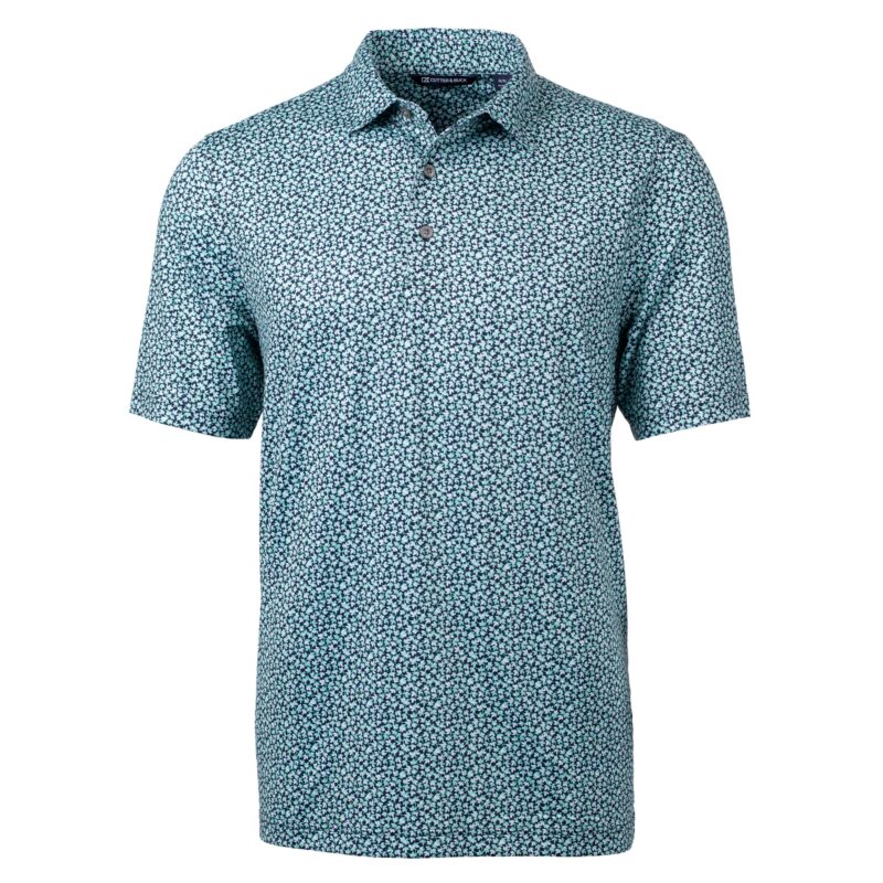 Cutter & Buck Pike Magnolia Print Stretch Men's Polo - 2