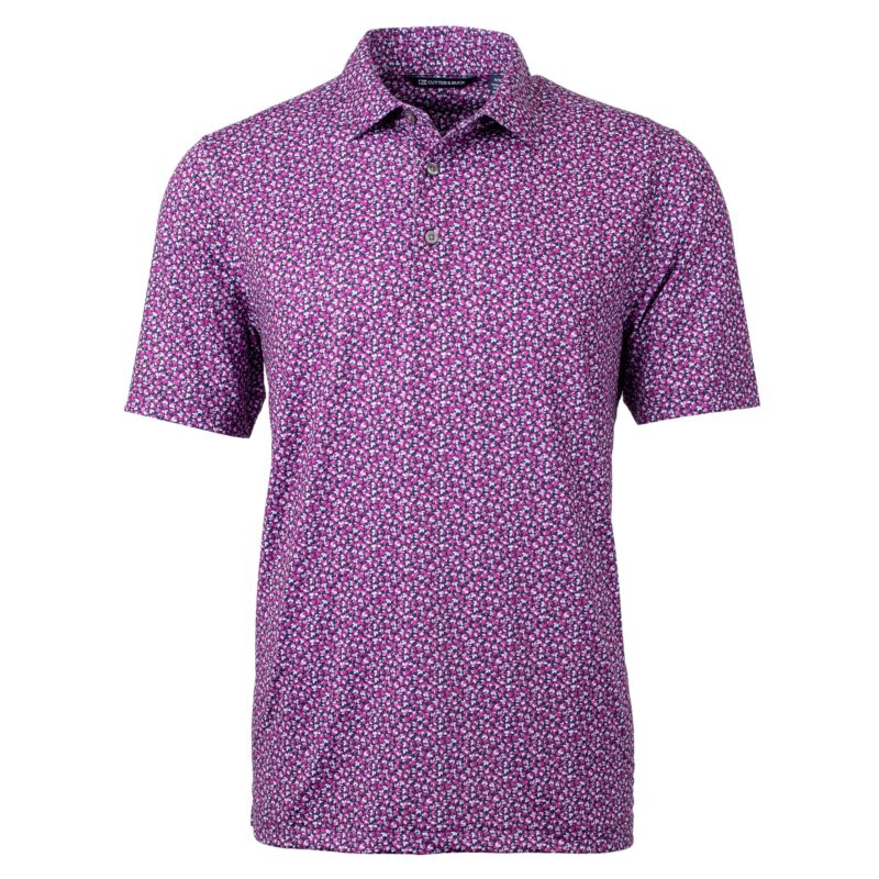 Cutter & Buck Pike Magnolia Print Stretch Men's Polo - 3