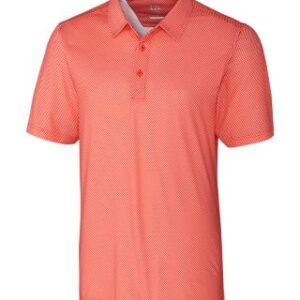 Cutter & Buck Pike Mini Pennant Print Stretch Mens Polo