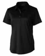 Cutter & Buck Prospect Textured Stretch Womens Short Sleeve Polo - 1