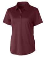 Cutter & Buck Prospect Textured Stretch Womens Short Sleeve Polo - 2
