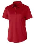Cutter & Buck Prospect Textured Stretch Womens Short Sleeve Polo - 3