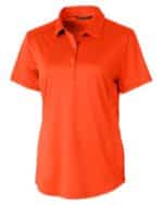 Cutter & Buck Prospect Textured Stretch Womens Short Sleeve Polo - 6