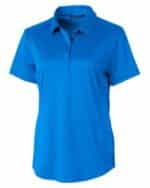 Cutter & Buck Prospect Textured Stretch Womens Short Sleeve Polo - 9