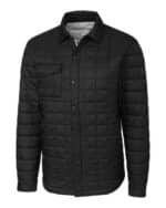 Cutter & Buck Rainier PrimaLoftÂ® Mens Big and Tall Eco Insulated Quilted Shirt Jacket - 1