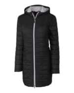 Cutter & Buck Rainier PrimaLoftÂ® Womens Eco Insulated Hooded Long Coat - 1