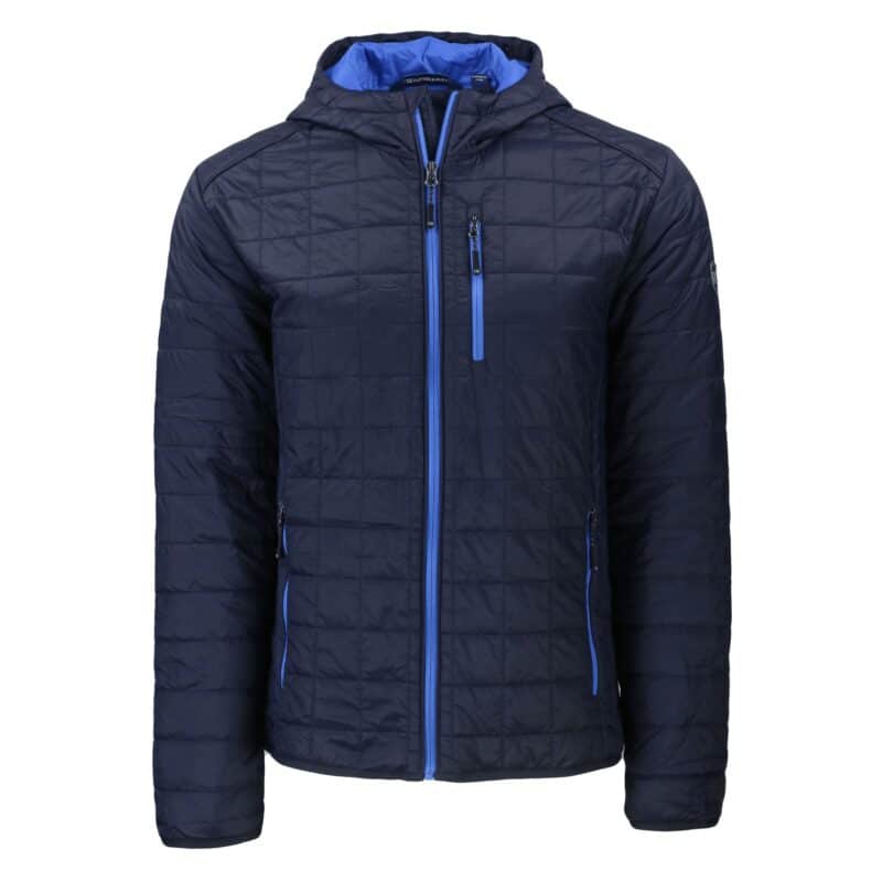 Cutter & Buck Rainier Primaloft Eco Mens Full Zip Hooded Jacket - 1