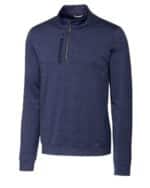 Cutter & Buck Stealth Heathered Mens Big and Tall Quarter Zip Pullover - 2