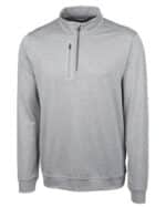 Cutter & Buck Stealth Heathered Mens Big and Tall Quarter Zip Pullover - 6