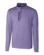 Cutter & Buck Stealth Heathered Quarter Zip Mens Pullover - 3