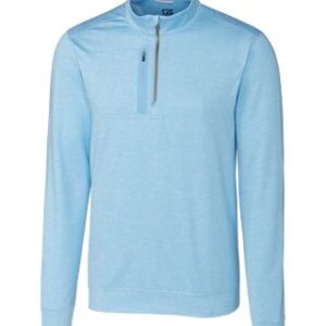 Cutter & Buck Stealth Heathered Quarter Zip Mens Pullover
