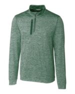 Cutter & Buck Stealth Heathered Quarter Zip Mens Pullover - 4