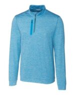 Cutter & Buck Stealth Heathered Quarter Zip Mens Pullover - 6