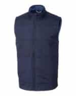 Cutter & Buck Stealth Hybrid Quilted Mens Big and Tall Windbreaker Vest - 2