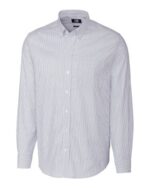 Cutter & Buck Stretch Oxford Stripe Mens Big and Tall Long Sleeve Dress Shirt - 1