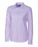 Cutter & Buck Stretch Oxford Stripe Womens Long Sleeve Dress Shirt - 3