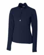 Cutter & Buck Traverse Stretch Quarter Zip Womens Pullover - 6