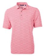 Cutter & Buck Virtue Eco Pique Botanical Print Recycled Mens Polo - 8