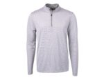 Cutter & Buck Virtue Eco Pique Micro Stripe Recycled Mens Big & Tall Quarter Zip - 2