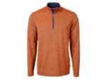 Cutter & Buck Virtue Eco Pique Micro Stripe Recycled Mens Big & Tall Quarter Zip - 5