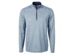 Cutter & Buck Virtue Eco Pique Micro Stripe Recycled Mens Big & Tall Quarter Zip - 7